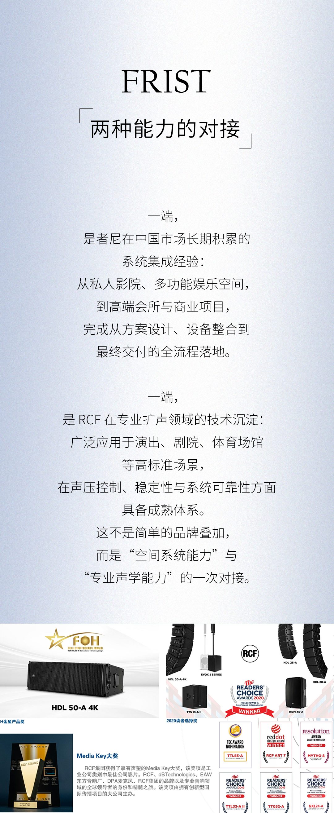 RCF HDL 与奖项