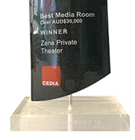 2013 CEDIA Asia Pacific Best Media Room trophy