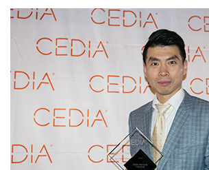 2018 CEDIA Asia Pacific Best Home Theatre trophy
