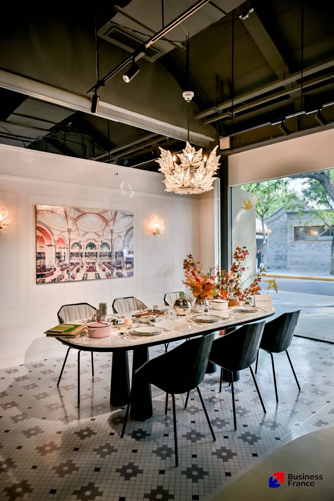 A living setting in the exhibition