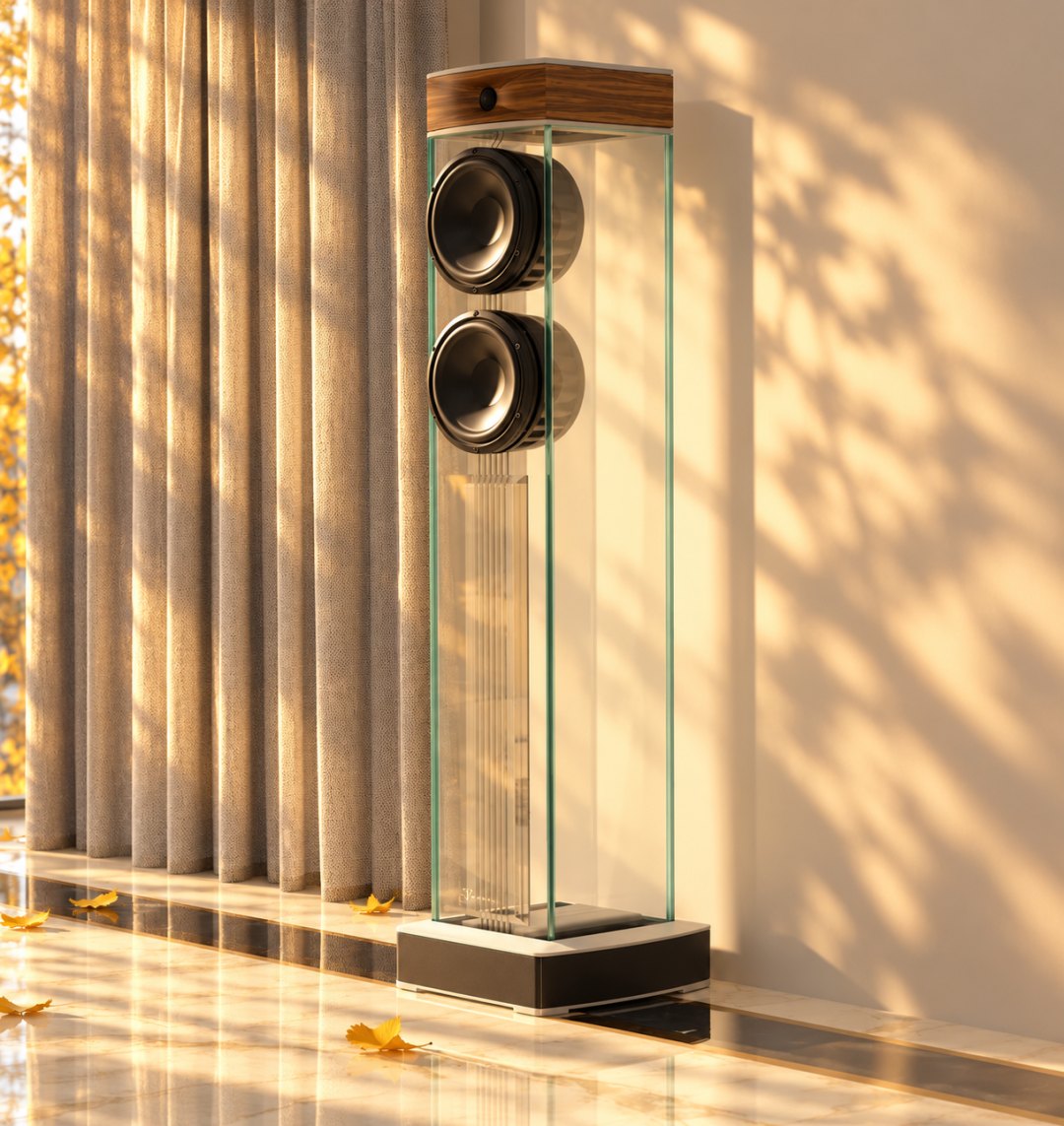 A Waterfall glass loudspeaker