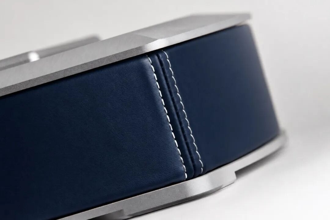 Navy Nappa leather