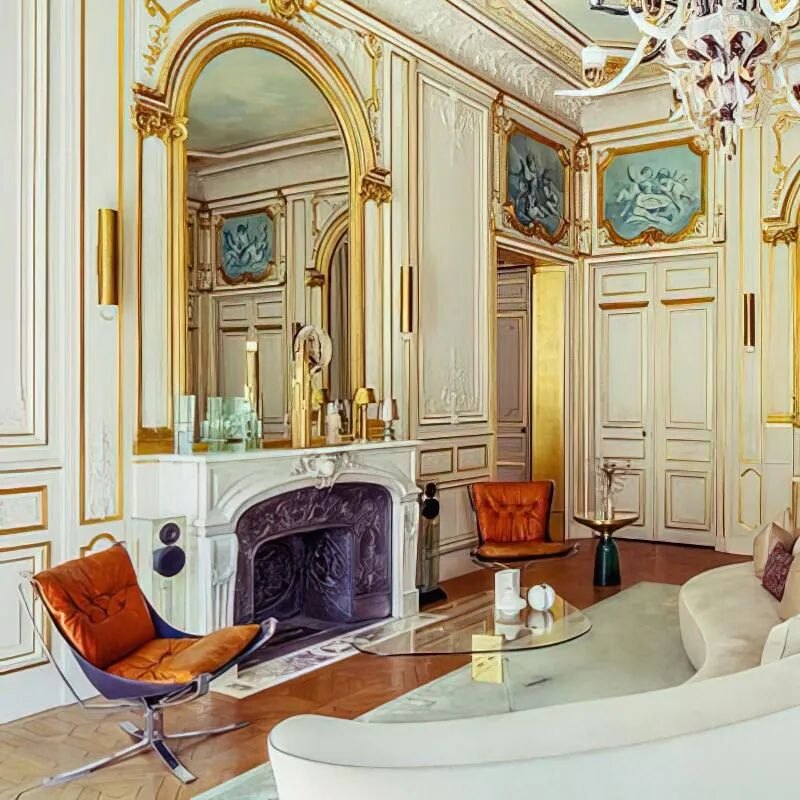 Glass loudspeakers in a living room