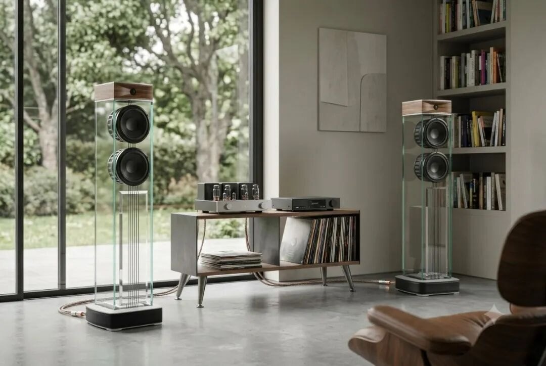 Glass loudspeakers at home